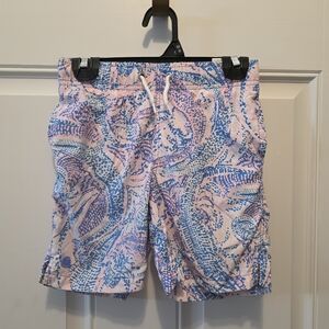 Lilly Pulitzer Kids Swim Trunks - Pink and Blue